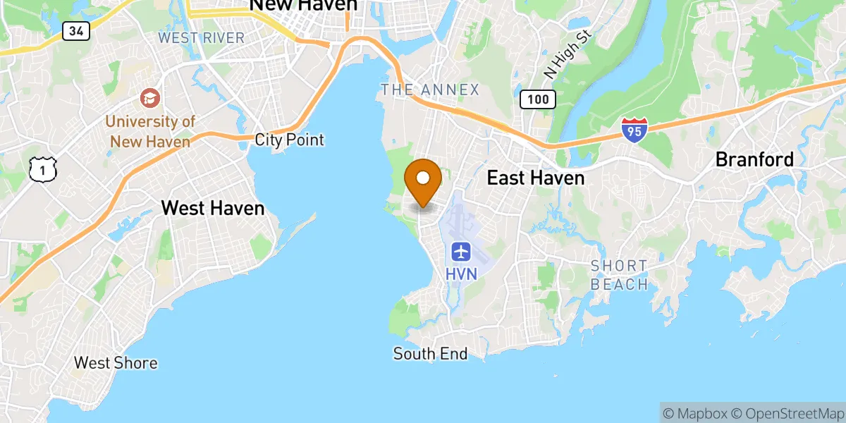 neighborhood map in New Haven, CT